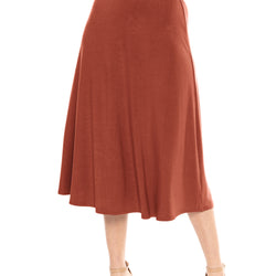 Women's Midi A-Line Flowy Skirt