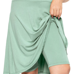Girl's A-Line Skirt with Built-in Shorts