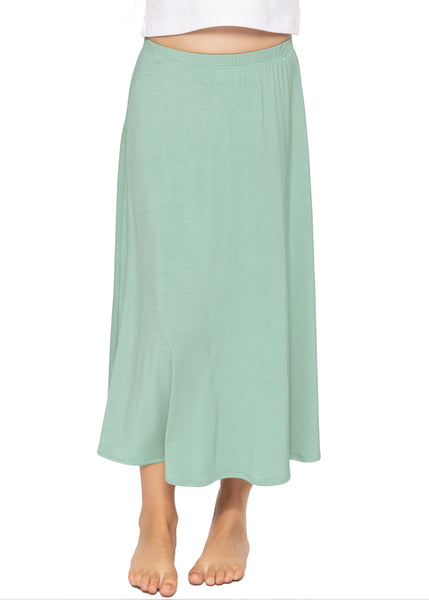 Youth Girl's Flowy A-Line Skirt Ankle Length