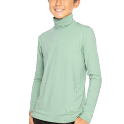 Oh So Soft Boy's Long Sleeve Poly Spandex Turtleneck