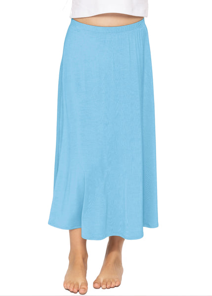 Youth Girl's Flowy A-Line Skirt Ankle Length