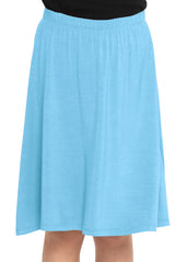 Youth Girl's Flowy A-Line Skirt Knee Length More Colors