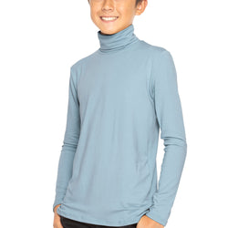 Oh So Soft Boy's Long Sleeve Poly Spandex Turtleneck