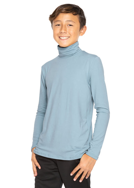 Oh So Soft Boy's Long Sleeve Poly Spandex Turtleneck