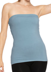 Women's & Plus Long Length Tube Top Even More Colors