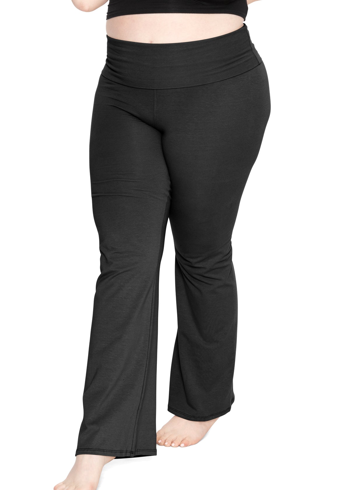 Women's Foldover Plus Size Yoga Pants