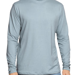 Men's Oh So Soft Mock Neck Long Sleeve Shirt Perfect for Casual Wear, Stylish, Classic Fit