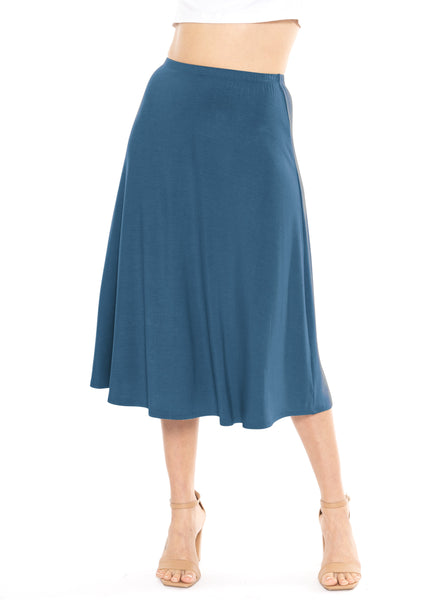 Women's Midi A-Line Flowy Skirt