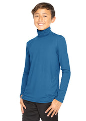 Oh So Soft Boy's Long Sleeve Poly Spandex Turtleneck Even More Colors