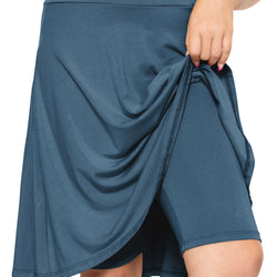 Girl's A-Line Skirt with Built-in Shorts