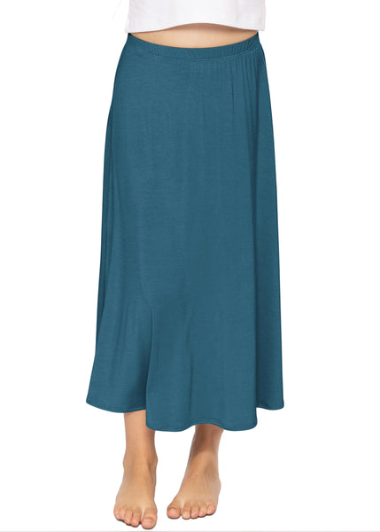 Youth Girl's Flowy A-Line Skirt Ankle Length