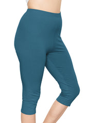 Women's and Plus Size High Rise Knee Leggings
