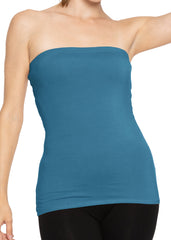 Women's & Plus Long Length Tube Top Even More Colors