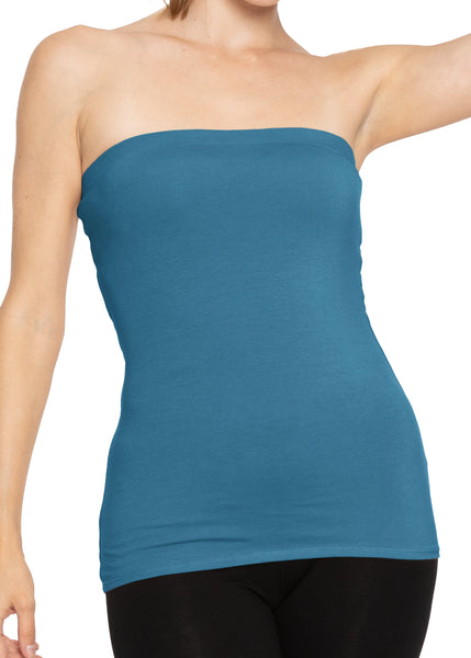 Women's & Plus Long Length Tube Top