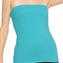 Women's & Plus Long Length Tube Top