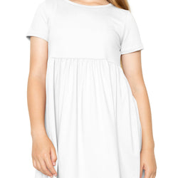 Youth Girl’s Oh So Soft Playtime T Shirt Dress Short Sleeve Casual Stretch Play Dresses|Little to Big Kids