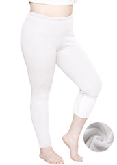 Women's Plus Size Milky Fleece Leggings