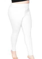 Women's and Plus Teamwear Foldover Full Length Cotton Yoga Leggings