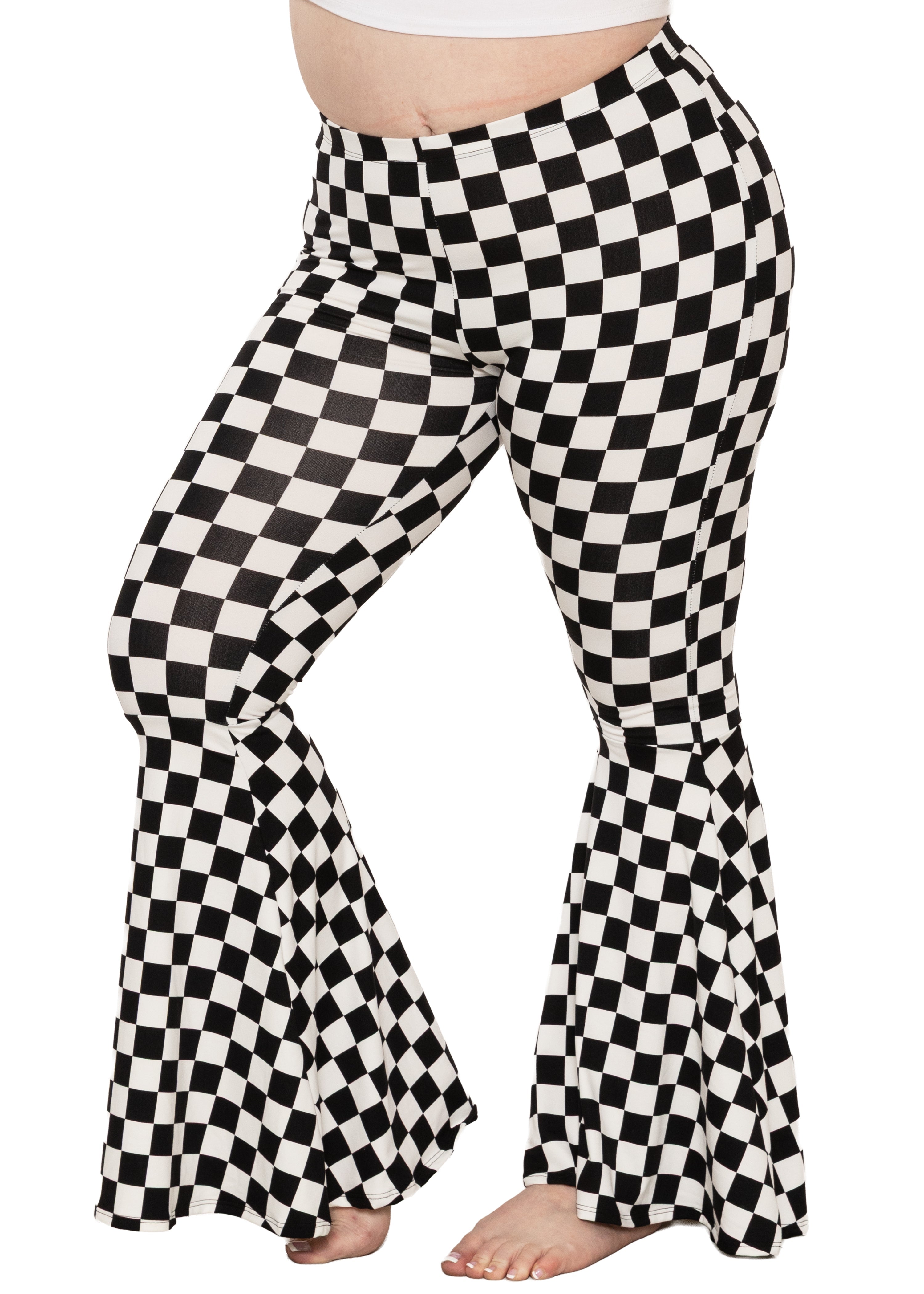 Women’s Plus Size Oh So Soft Pull On Stretchy Bell Bottom Flare Pants