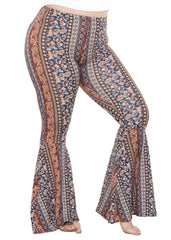 Women’s Plus Size Oh So Soft Pull On Stretchy Bell Bottom Flare Pants