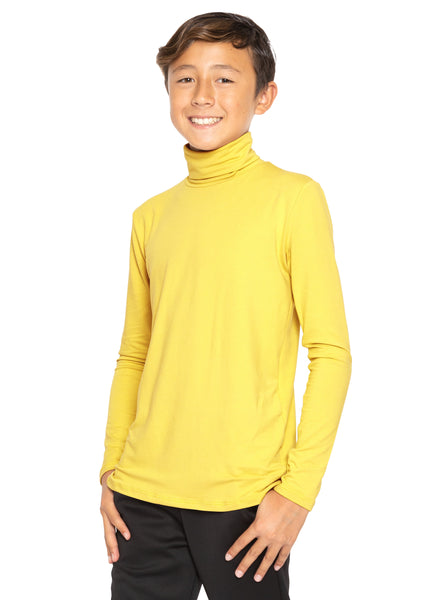 Oh So Soft Boy's Long Sleeve Poly Spandex Turtleneck