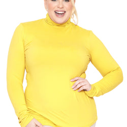 Women's Plus Size and Regular Long Sleeve Turtleneck