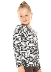 Youth Girl's Oh So Soft Long Sleeve Crew Neck Top Prints More Colors