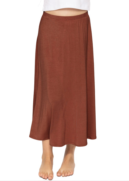 Youth Girl's Flowy A-Line Skirt Ankle Length