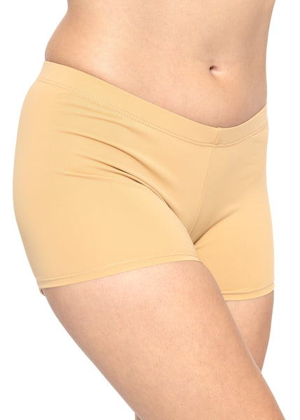 Women's and Plus Size Nylon Booty Shorts