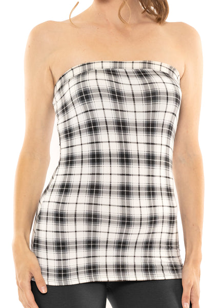 Women's & Plus Long Length Tube Top