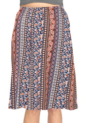Knee Length A-Line Flowy Skirt