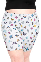 Women's Plus Size Cotton Biker Shorts