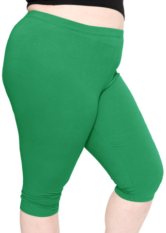 Women's and Plus Size Knee-Length Leggings More Colors