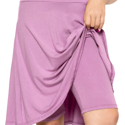 Girl's A-Line Skirt with Built-in Shorts
