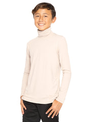 Oh So Soft Boy's Long Sleeve Poly Spandex Turtleneck More Colors