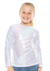 Youth Girl's Oh So Soft Long Sleeve Crew Neck Top Prints
