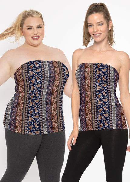 Women's & Plus Long Length Tube Top