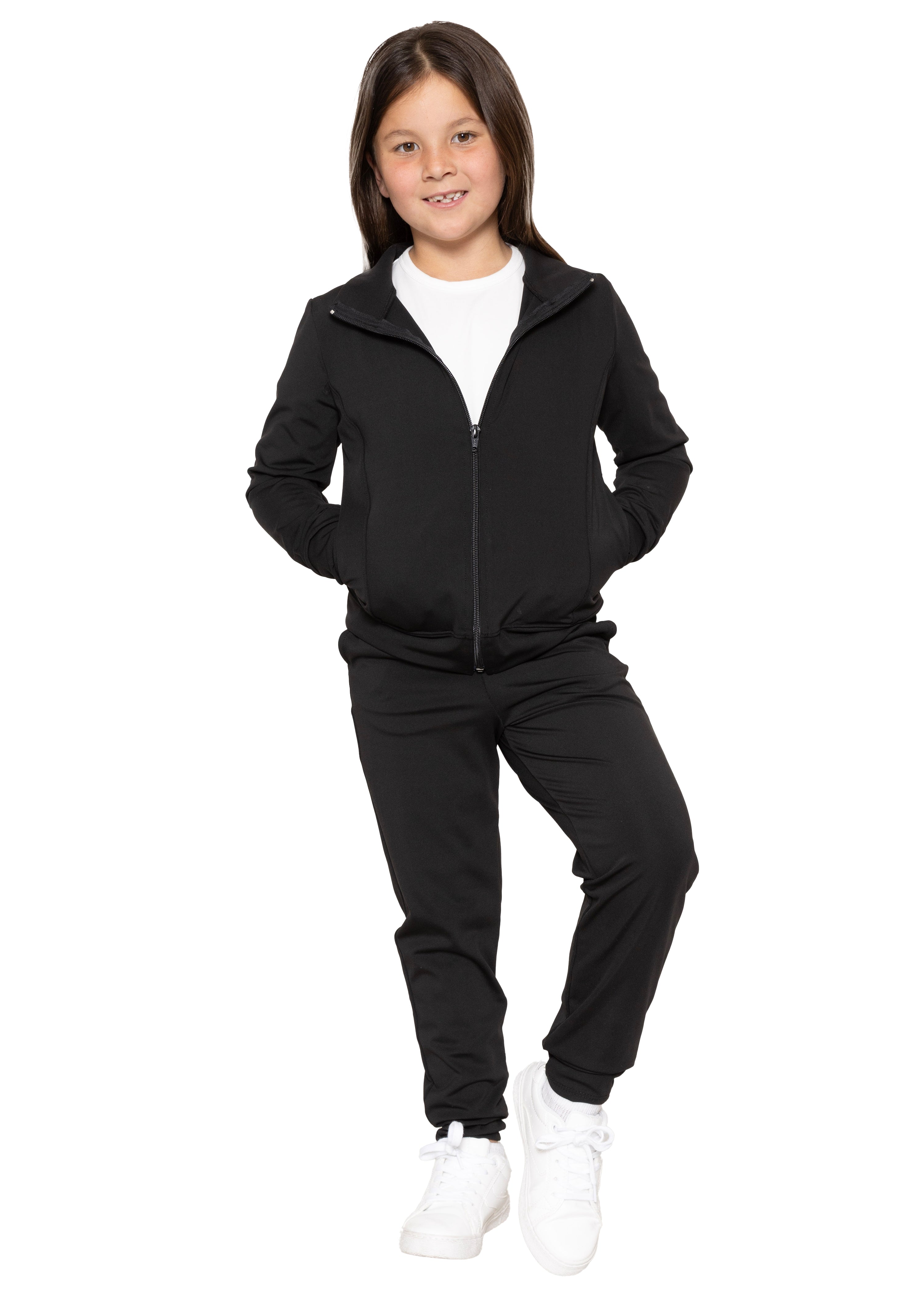 Girl’s Cadet Jacket and Jogger Sweatsuit Set