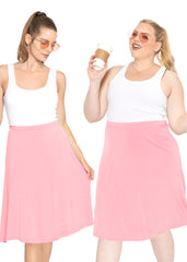 Knee Length A-Line Flowy Skirt