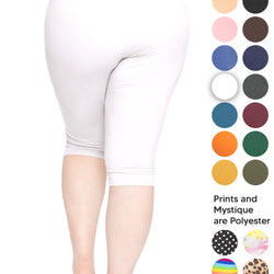Women's and Plus Size Oh So Soft Knee Length Leggings | Small to 3X
