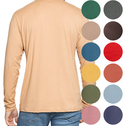 Men's Oh So Soft Mock Neck Long Sleeve Shirt Perfect for Casual Wear, Stylish, Classic Fit