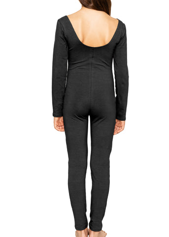 Teamwear Girl's Cotton Tank LONG SLEEVE Unitard