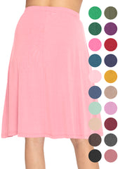 Knee Length A-Line Flowy Skirt
