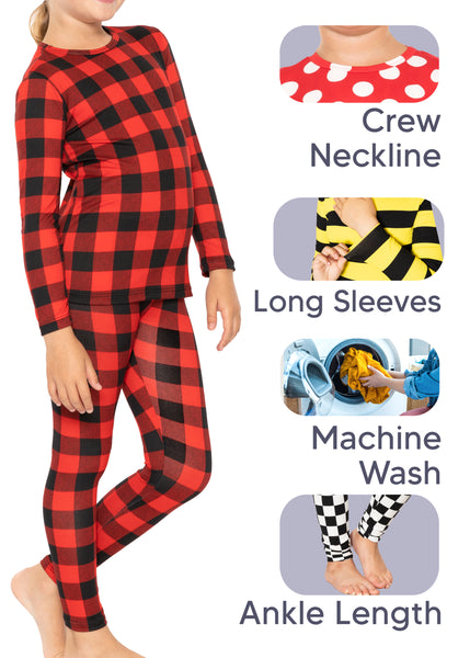 Oh So Soft Youth Girl's Long Sleeve Crew and Leggings Set, Includes Top and Bottom | Size 4 to 16