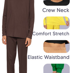 Youth Boys' Oh So Soft Jogger Set with Long Sleeve Crew Neck Top | Size 4 to 16