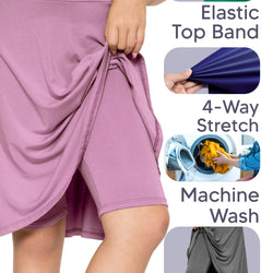 Girl's A-Line Skirt with Built-in Shorts