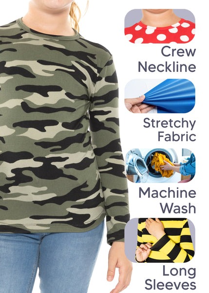 Youth Girls Oh So Soft Long Sleeve Crew Neck Top