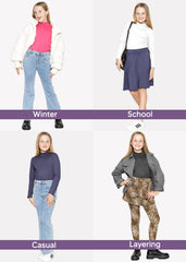 Youth Girl’s Oh So Soft Long Sleeve Mock Neck Top