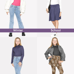 Youth Girl’s Oh So Soft Long Sleeve Mock Neck Top