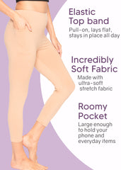 Women and Plus Size High Waist Full Length Leggings with Pocket